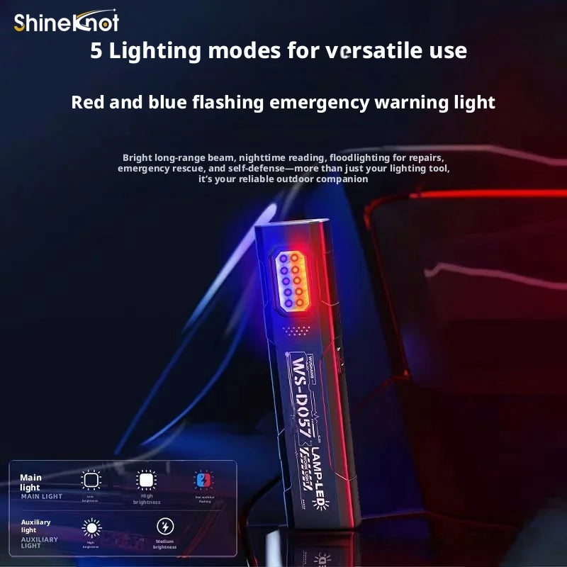 SHINEKNOT Magnetic Rechargeable Flashlight – 160 Lumen Waterproof