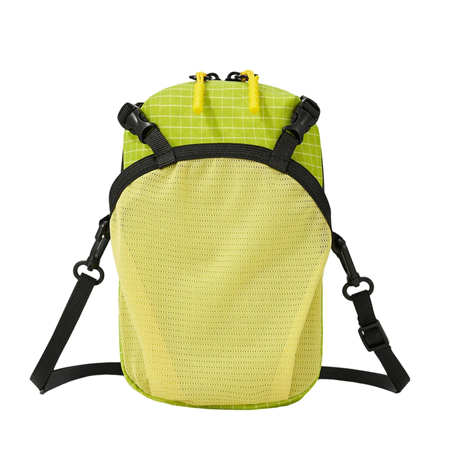Water Bottle Pouch with Phone Pocket for Hiking Backpack Strap Phone Pouch Backpack Phone Holder for Sports Hiking Camping Peaceful Pleasures Health and Wellness Green