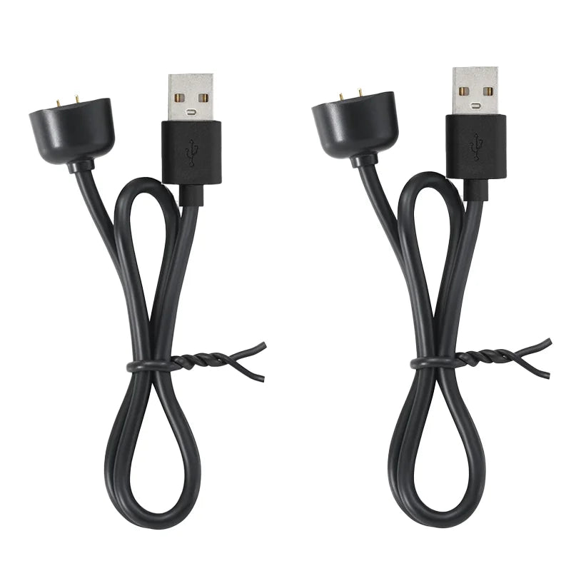2-Pack USB Charger for Xiaomi Mi Band 5 6 7 & Amazfit Band 6 Peaceful Pleasures Health and Wellness Black