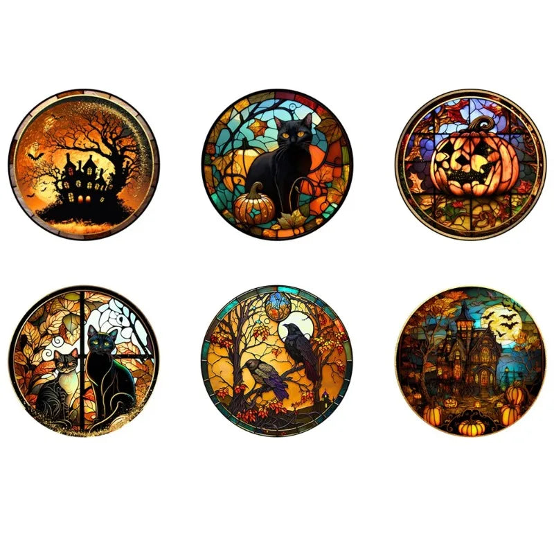 Halloween PVC Static Window Decals – Castle & Cat Clings