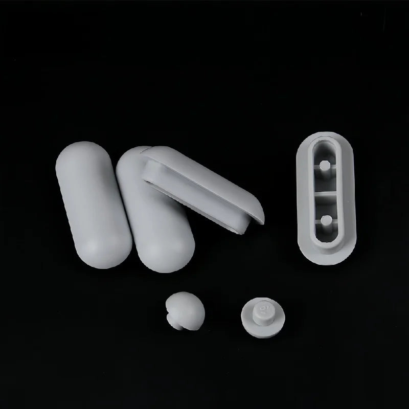 6-Piece Toilet Seat Bumper Pads & Non-Slip Cushion Cover Kit