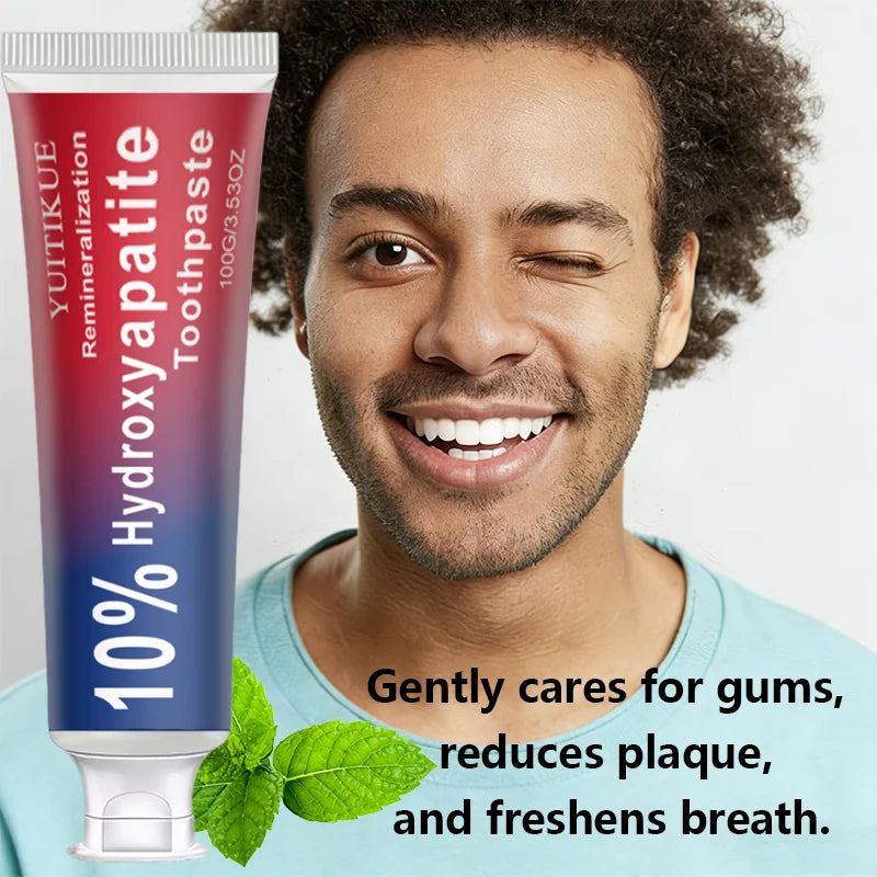 Yuitikue 10% Hydroxyapatite Toothpaste, Remineralizing Teeth Whitening Paste for Deep Cleaning & Oral Care, 100g Peaceful Pleasures Health and Wellness