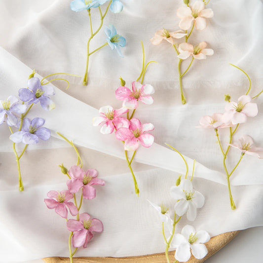 Artificial Silk Plum Blossom Flowers 25/50Pcs – Wedding DIY Decor Artificial Silk Flowers Peaceful Pleasures Health and Wellness