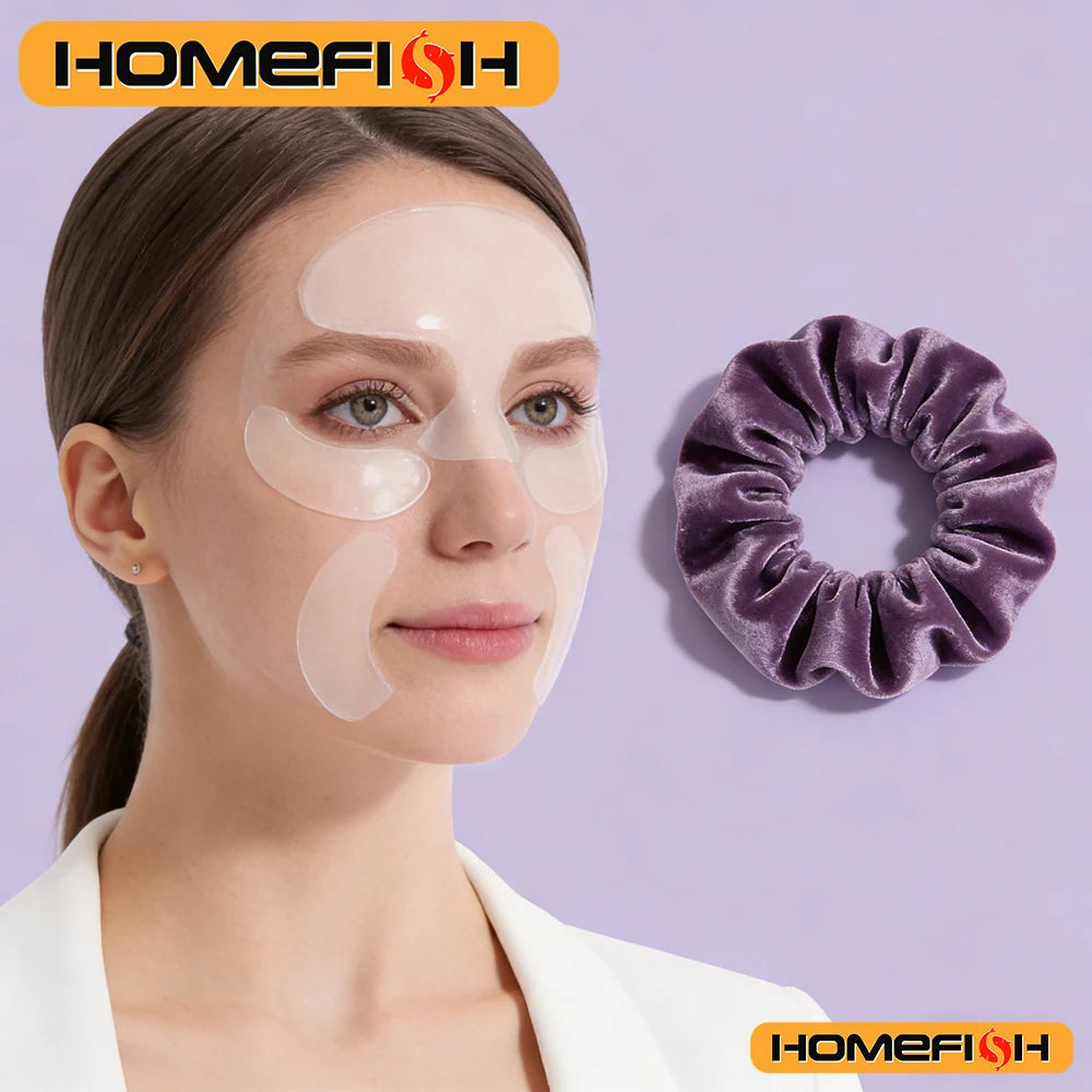 Silicone Face Anti-Wrinkle Patches Forehead Wrinkle Patches Reusable Under Eye & Smile Line Patches for Women Peaceful Pleasures Health and Wellness