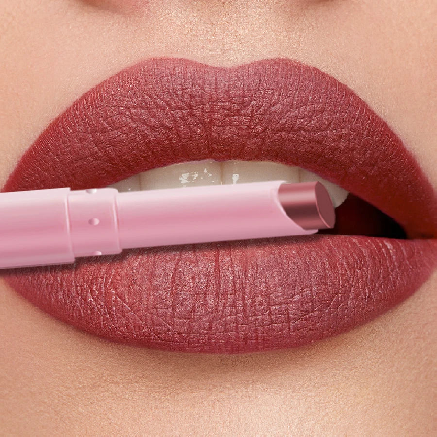 KAFURUX 15-Color Matte Waterproof Lip Liner Pencil | Long-Lasting