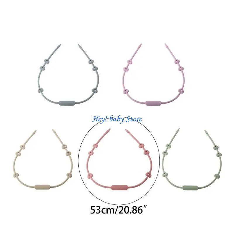 Baby Silicone Cup Catcher – BPA-Free Pacifier Safety Strap