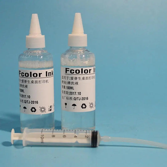 100ml Printer Head Nozzle Cleaning Solution Kit with Syringe Printer Cleaning Kit Oasis Select