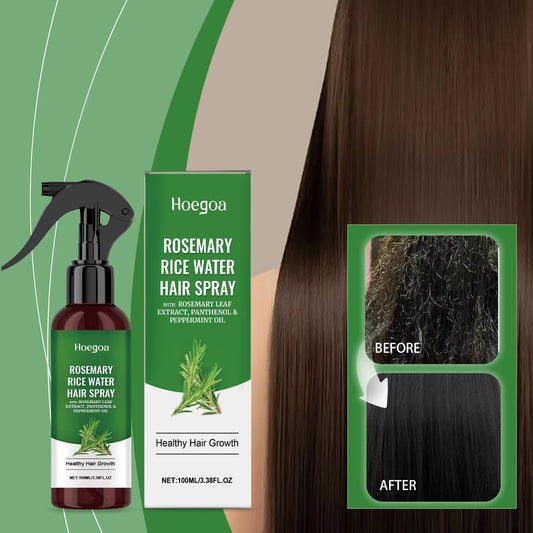 Rosemary & Rice Water Hair Mist | Nourish, Smooth & Strengthen Leave-In Hair Mist Peaceful Pleasures Health and Wellness 5PCS