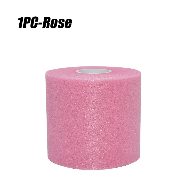 Sponge Bandage - 20m * 6cm Suitable For Sports Use,Wrapped Around Wrists,Headers,Ankles,Knees Sports Bandage Peaceful Pleasures Health and Wellness Light Pink M