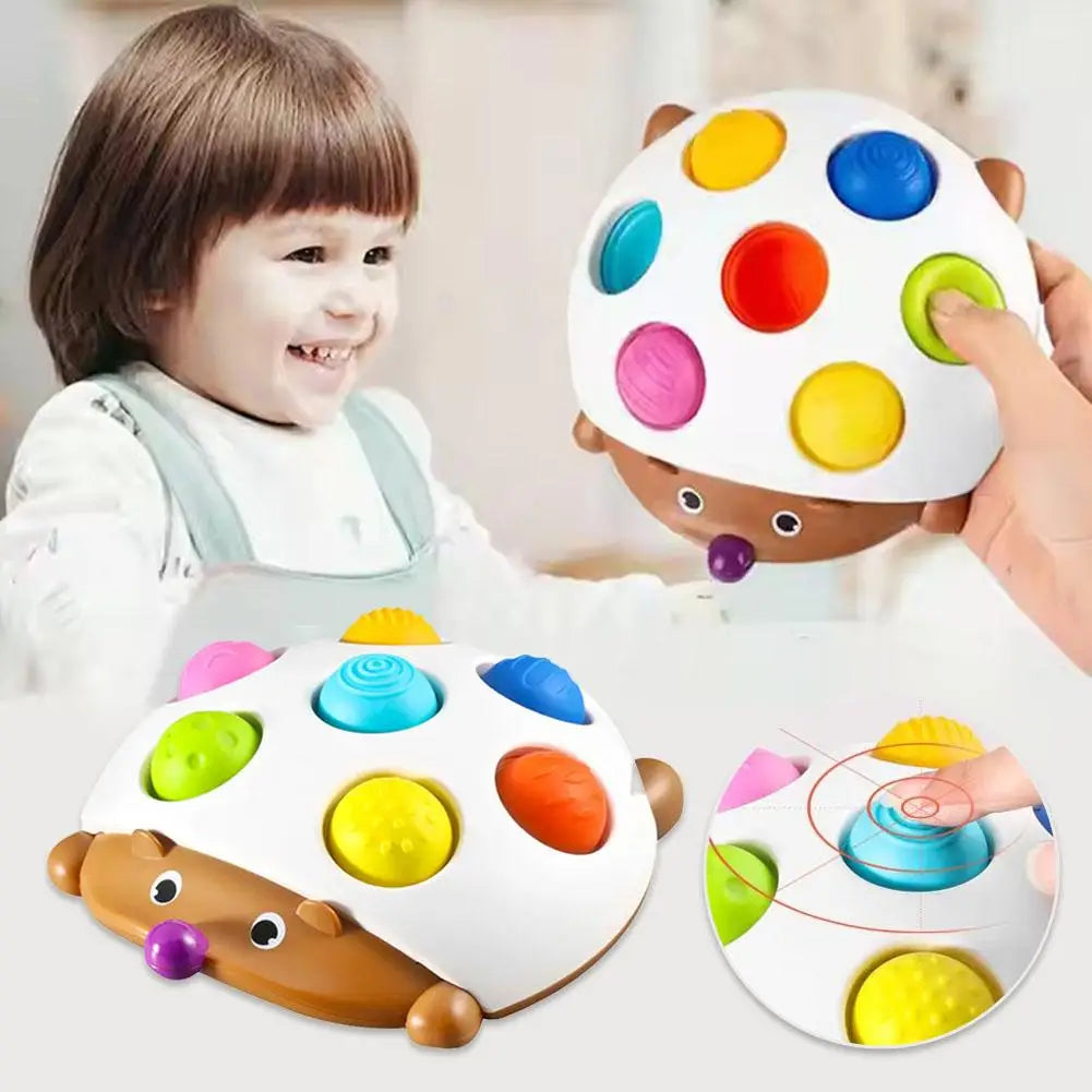 Hedgehog Bubble Sensory Toy | Baby Hand-Eye Coordination Sensory Fidget Toy Peaceful Pleasures Health and Wellness