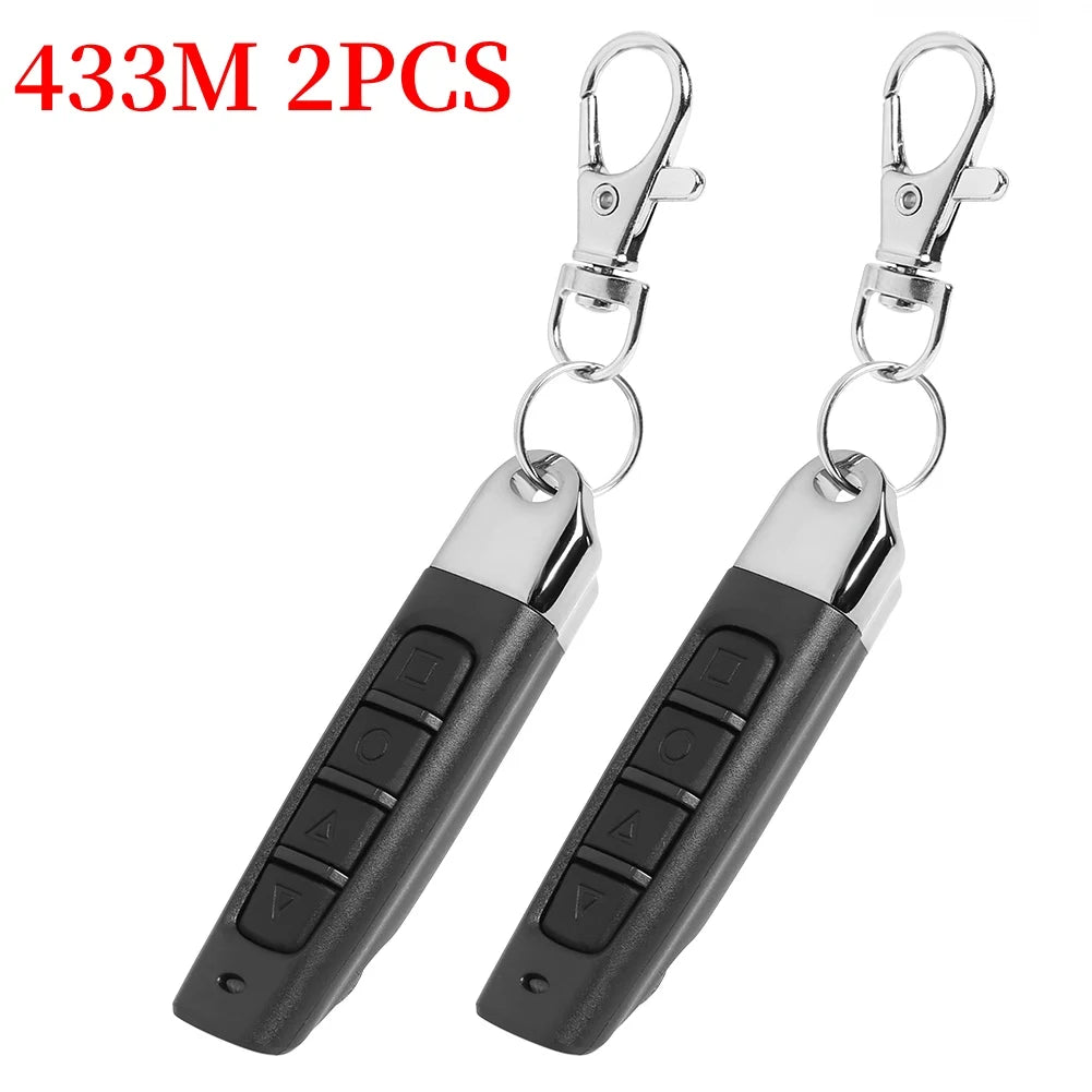 1/2PCS 315/ 433MHZ Copy Remote Control Auto 4 Channe Code Garage Gate Door Opener Remote Control Duplicator Cloning Code Car Key Peaceful Pleasures Health and Wellness 433MHZ 2PCS