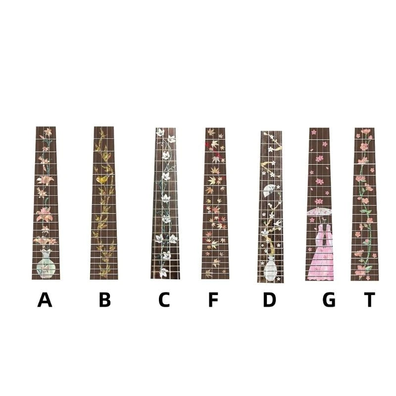 23inch Ukulele Fretboard Note Decal Guitar Inlay Sticker Decoration Ukulele Fretboard Sticker for Guitar Bass Ukulele Peaceful Pleasures Health and Wellness