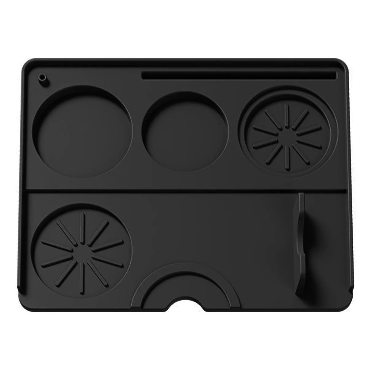 Espresso Tamping Matl, Coffee Accessory Tamp Station Mat for Home, Cafe, Silicone Non Slip Holder Pad Coffee Press Cushion Too Peaceful Pleasures Health and Wellness black