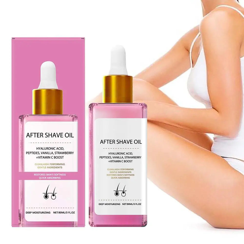 2PCS After Shave Oil – Strawberry & Vanilla Scent for Smooth Skin Peaceful Pleasures Health and Wellness