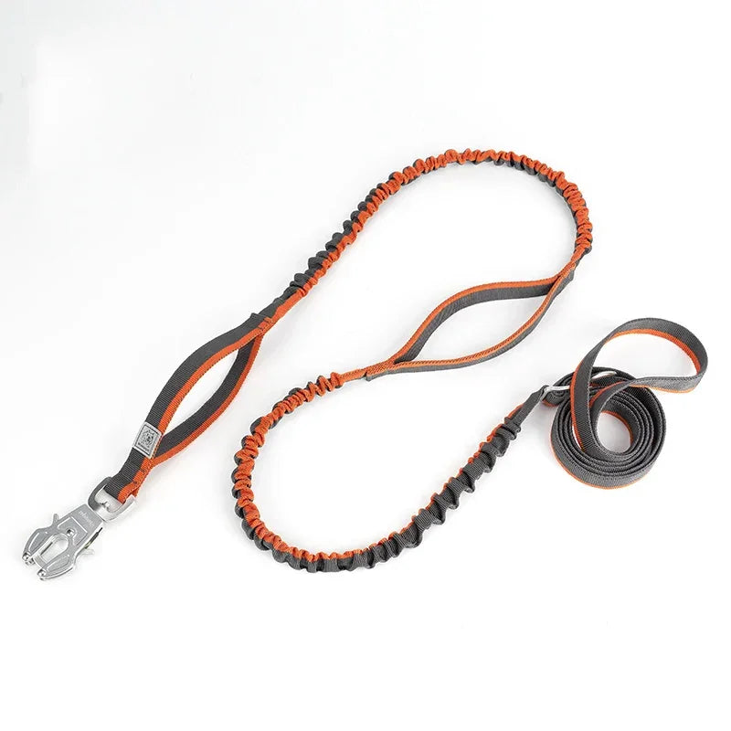TRUELOVE Dog Leash Heavy Duty with Quick Release/Locking Frog Clip Waterproof Tactical Multi-function Bungee Cobra Buckle YL1833 Peaceful Pleasures Health and Wellness Orange L China Mainland