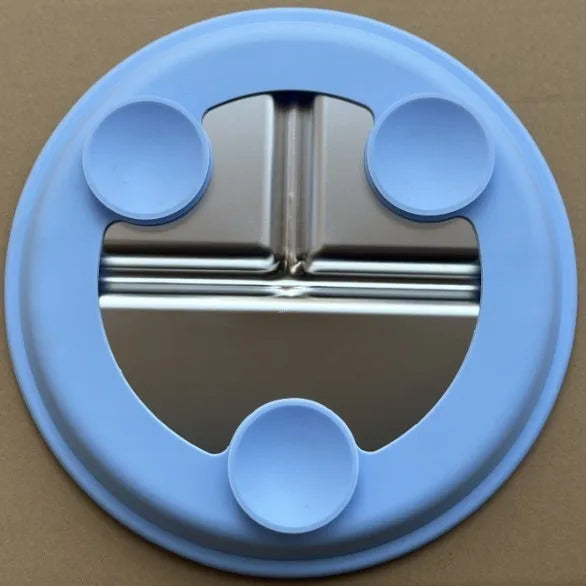 Stainless Steel Baby Suction Plate – BPA-Free, Detachable Silicone Suction Base, 9-Inch, Dishwasher Safe