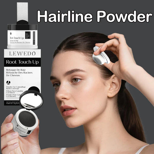 LEWEDO Hairline Powder 4g – Waterproof Root & Edge Concealer Hairline Cover Powder Oasis Select