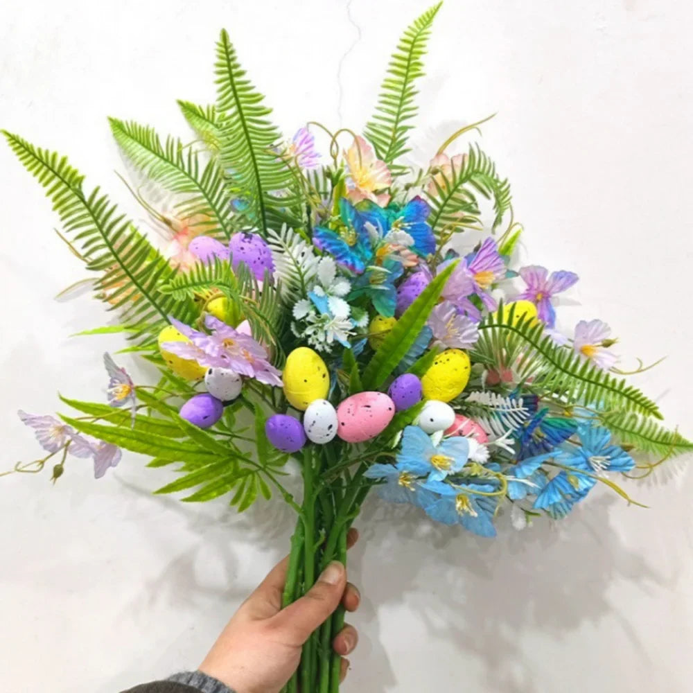 Easter Egg Flower Branch DIY Spring Tree Decoration | Rabbits
