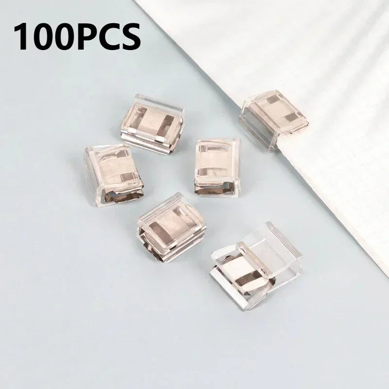 U-Shape Fabric Clips for Sewing, Hem & Sleeve – Metal Set Fabric Sewing Clips Peaceful Pleasures Health and Wellness 100pcs-Transparent
