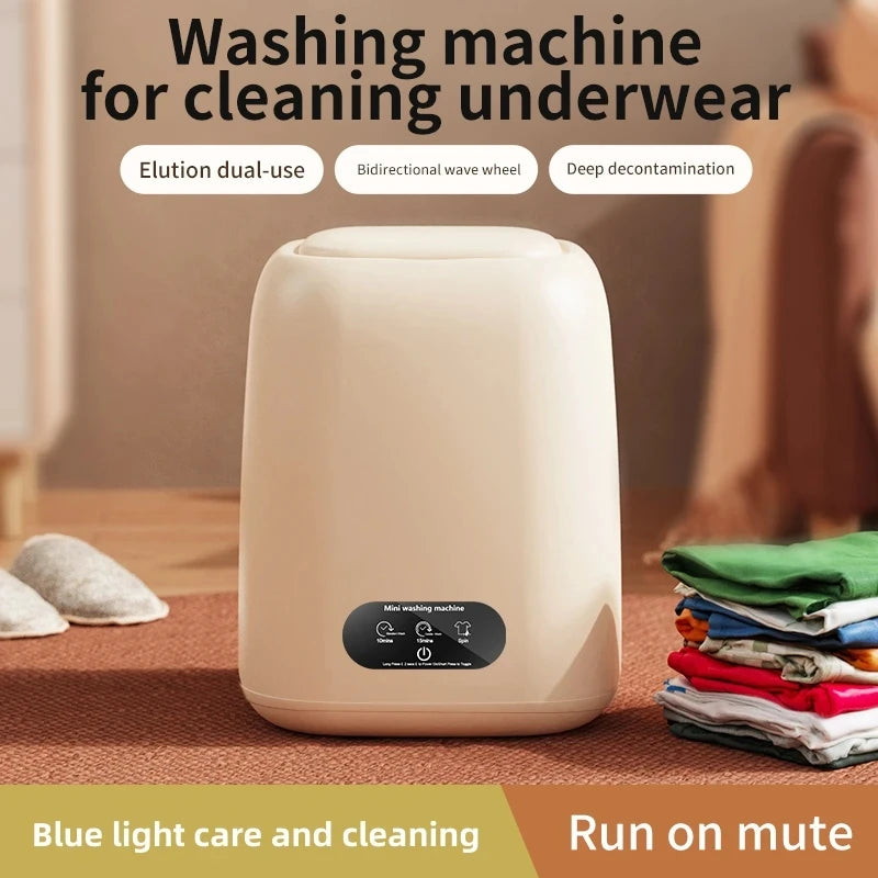Small Washing Machine for Underwear Children's Clothes mini Washer fully automatic Portable Washing Machine with Spin Dryer 220V Peaceful Pleasures Health and Wellness