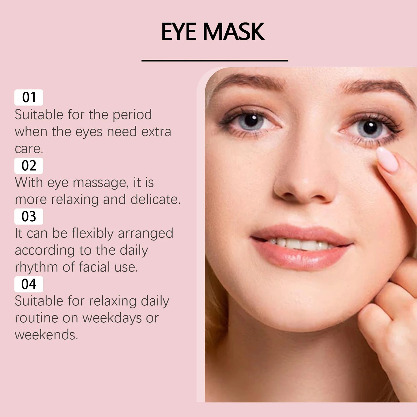 Hyaluronic Acid Eye Mask for Dark Circles and Puffiness Peaceful Pleasures Health and Wellness