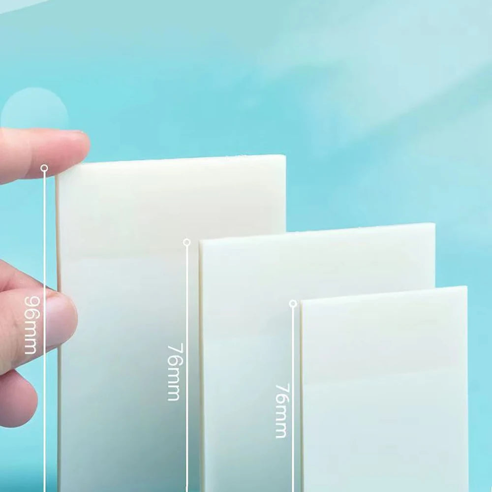 200 Sheets Transparent Sticky Notes Student Note Paper Waterproof