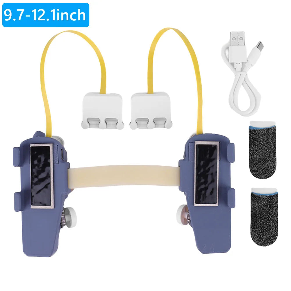 Tablet Game Controller Six Buttons Pulse Continuous Shooting DIY Tablet Game Handle Multiple Sizes to Choose Peaceful Pleasures Health and Wellness 9.7-12.1inch