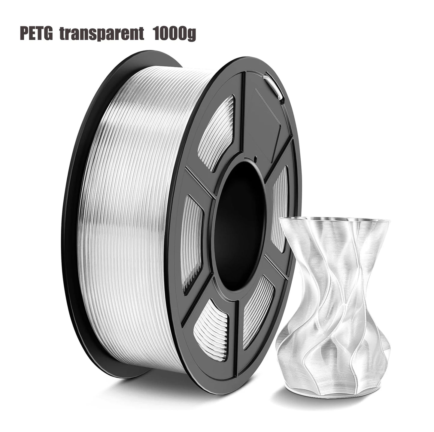 Transparent PLA 3D Filament 1.75mm | High-Speed, Tough & Durable