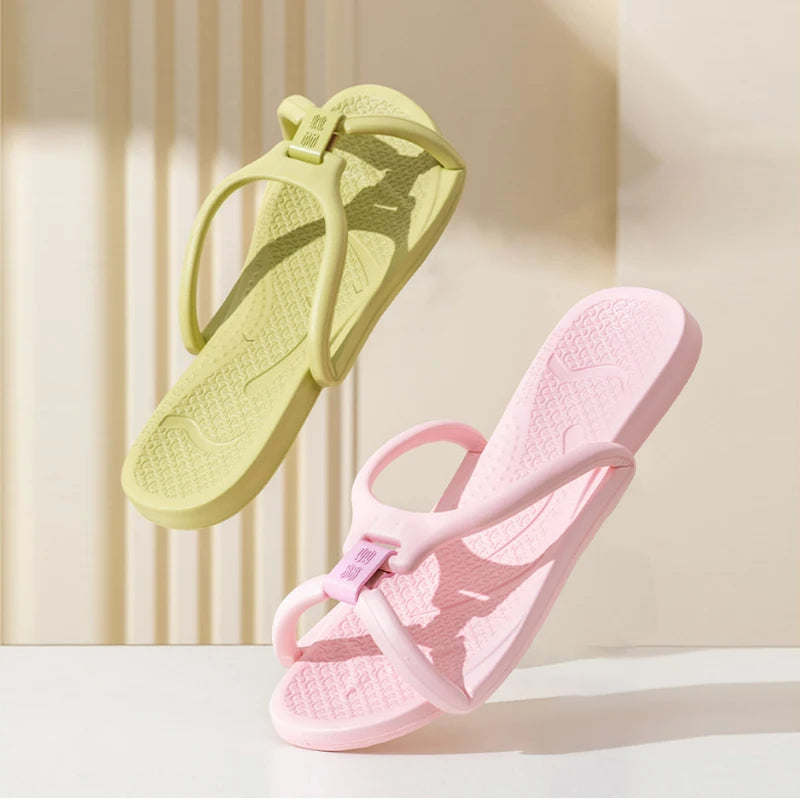 JPNTKY Foldable Beach Flip-Flops | Travel Slippers Men Women