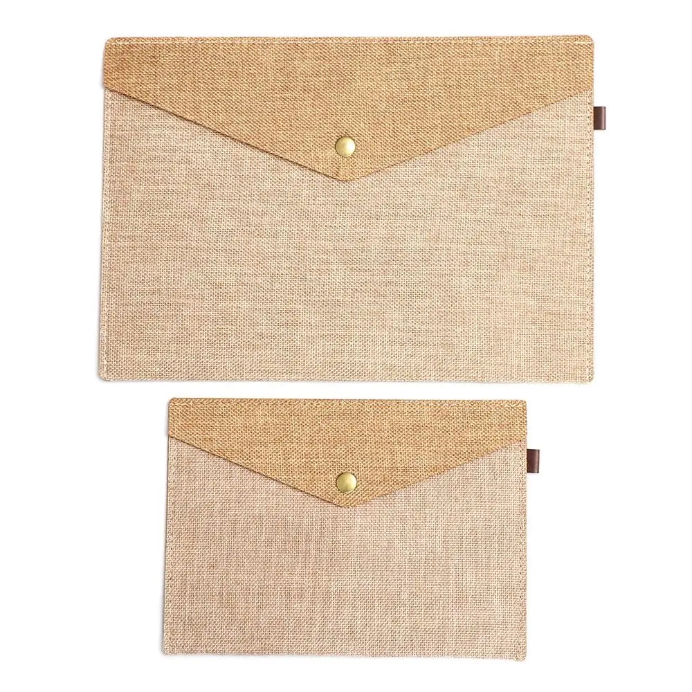 Linen Canvas File Folder Organizer Bag – Home & School