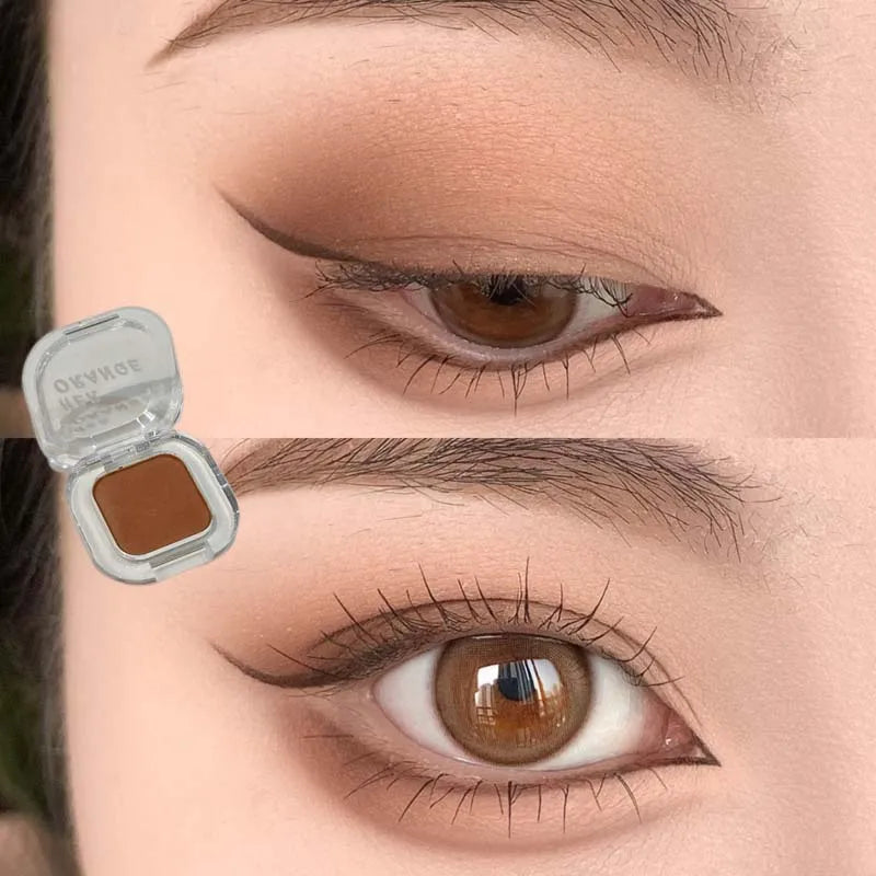 HERORANGE Matte Red Brown Eyeshadow | Silky Shimmer Single Shadow