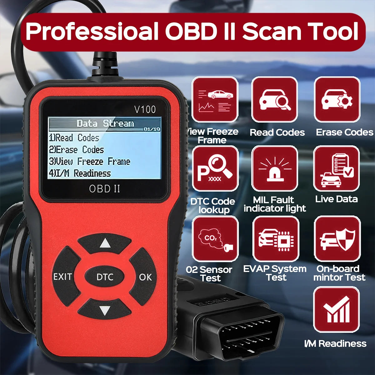 OBD2 Scanner & Car Voltage Tester – Engine Fault Code Reader Peaceful Pleasures Health and Wellness