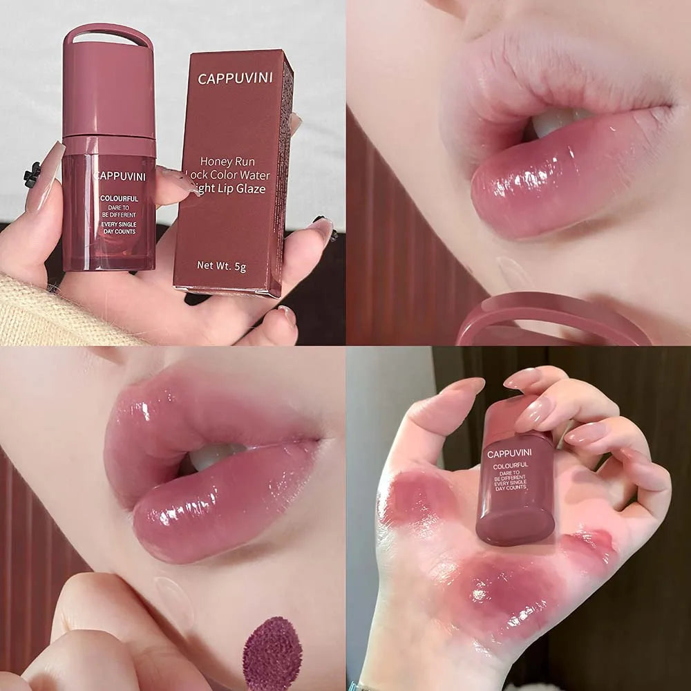 Cappuvini Jelly Mirror Lip Gloss – Hydrating K-Beauty Lip Tint