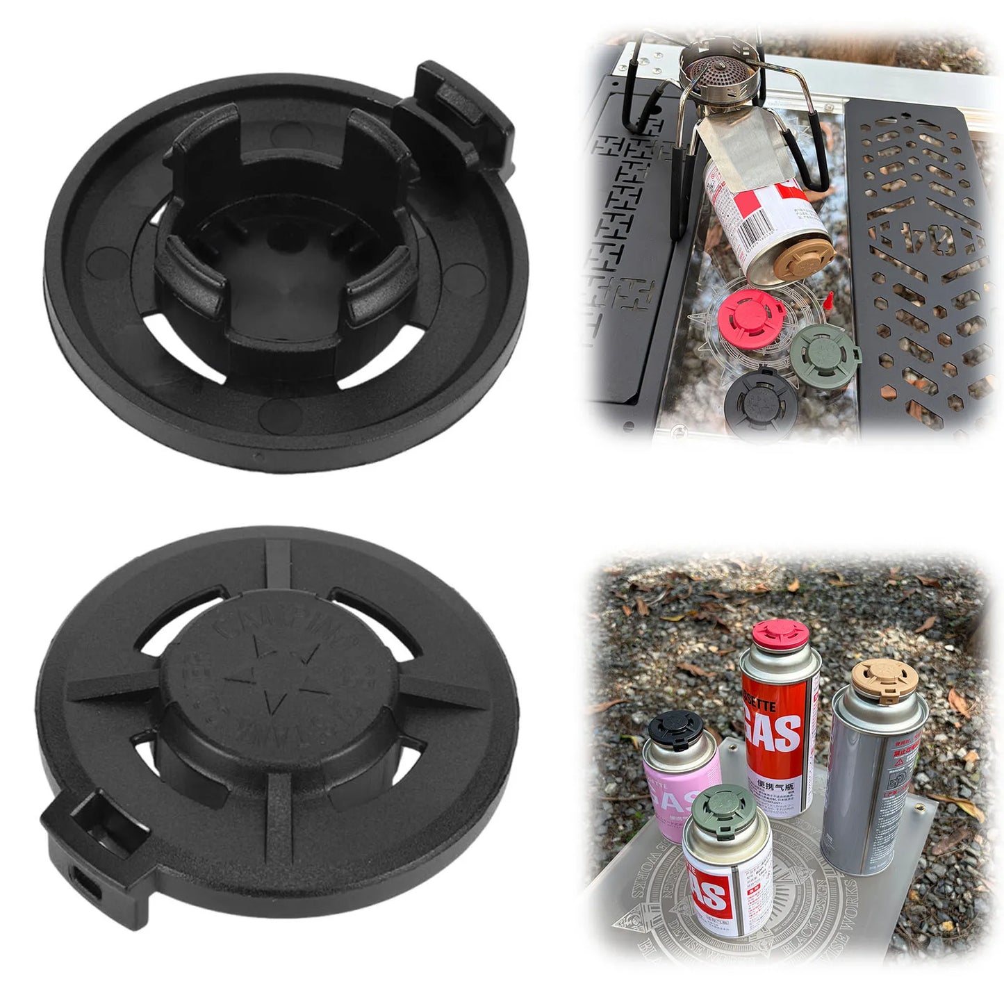 Four-color Long Gas Tank Protective Cover Caps Outdoor CB Tank Cassette Gas Tank Dust Cover Leak-proof Protective Cover Lids Peaceful Pleasures Health and Wellness
