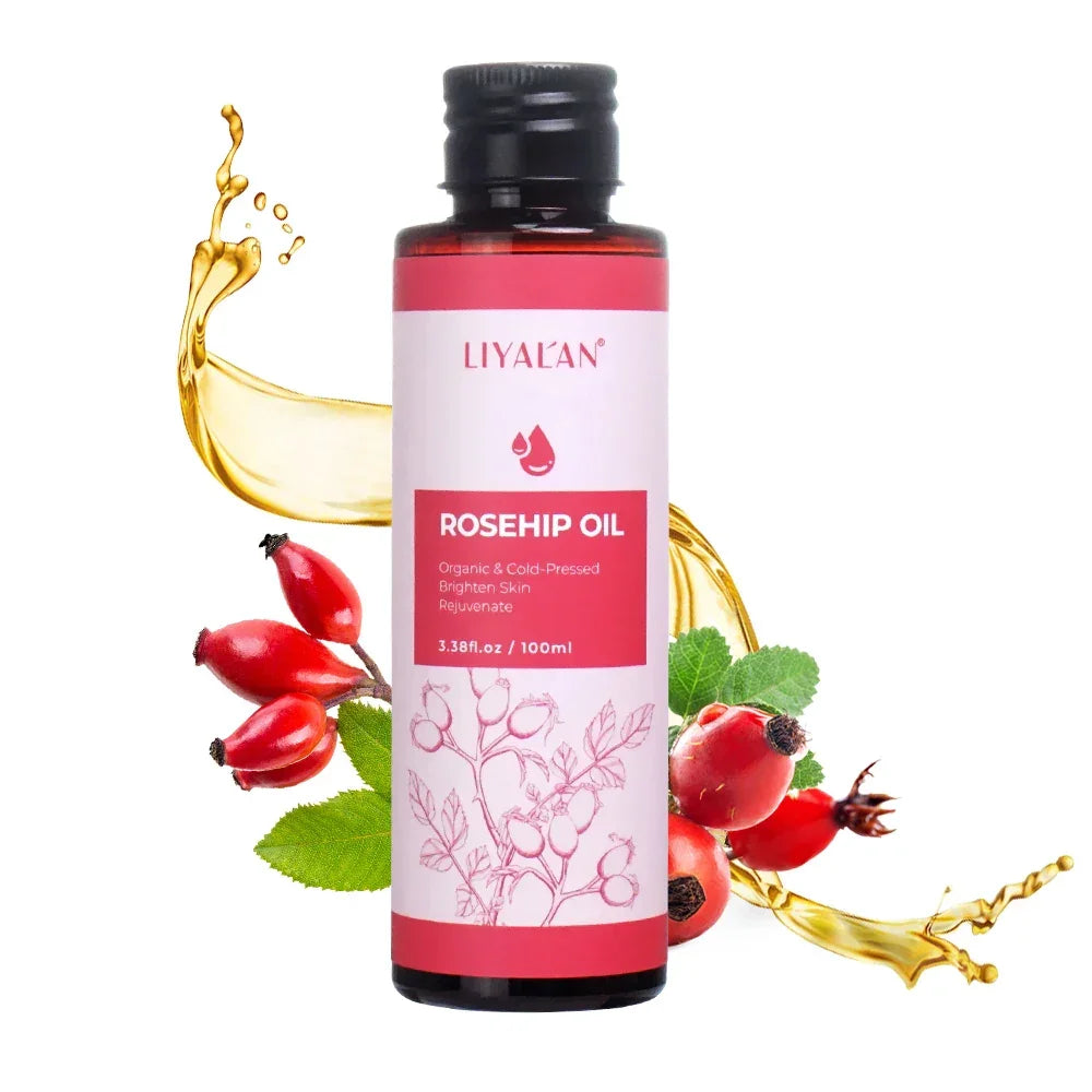 Pure Cold-Pressed Carrier Oils – Jojoba, Argan, Rosehip & More Peaceful Pleasures Health and Wellness ROSEHIP OIL China Mainland 100ml