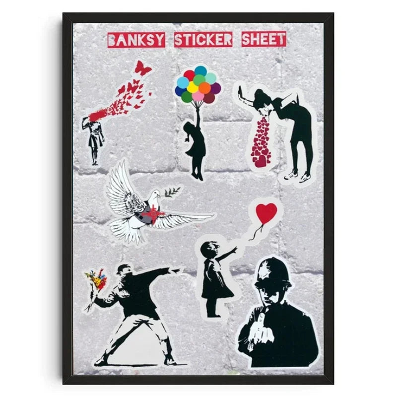 Banksy Graffiti Canvas Wall Art Print | Unframed Home Decor