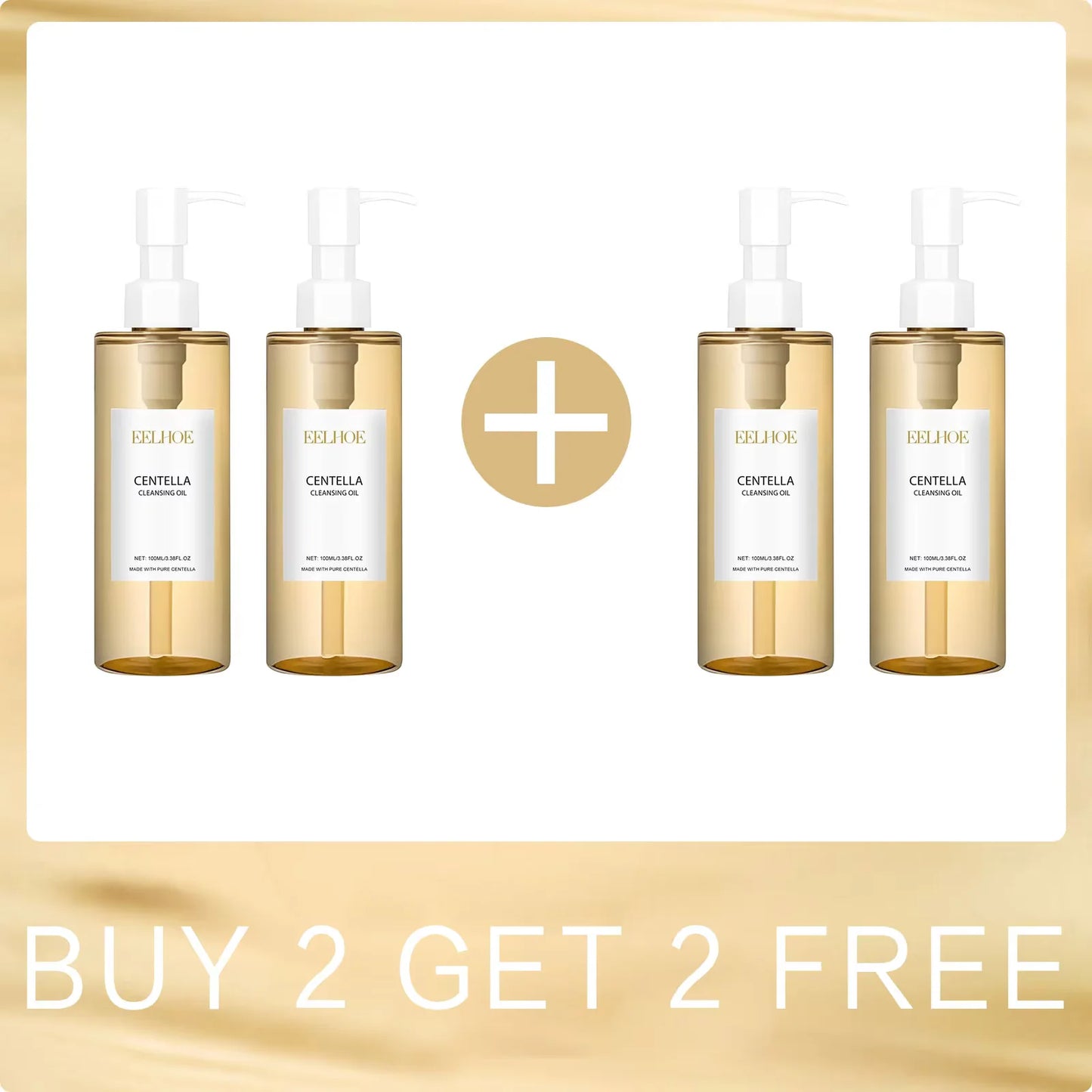 EELHOE Centella Cleansing Oil & Makeup Remover Set 100ml+100pcs