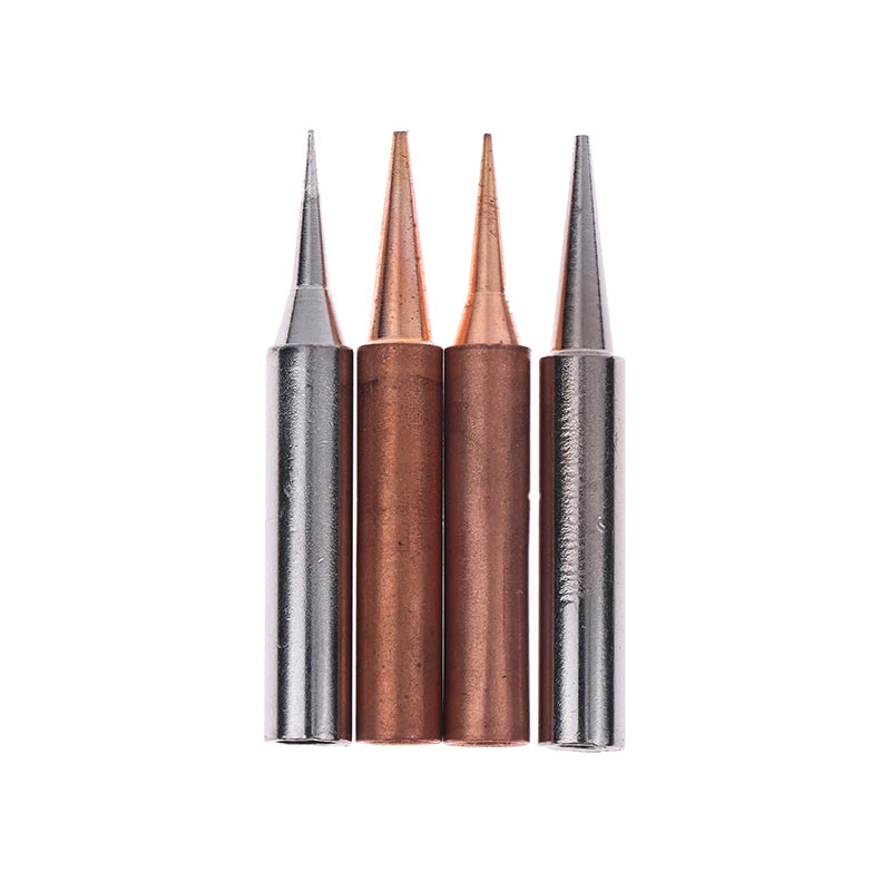5pcs Solder Iron Tips Set Welding Accessories Lead-free Pure Copper 900M-T-B For Soldering Station Replace Peaceful Pleasures Health and Wellness