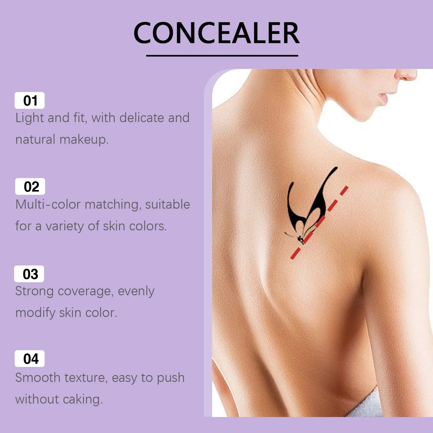 Soft Matte Full Coverage Concealer – Waterproof & Sweatproof