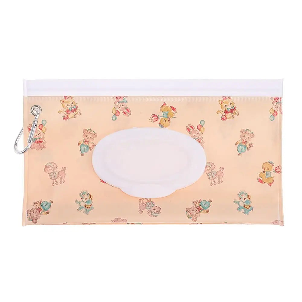 EVA Refillable Baby Wipes Pouch | Flip Cover Snap-Strap Holder