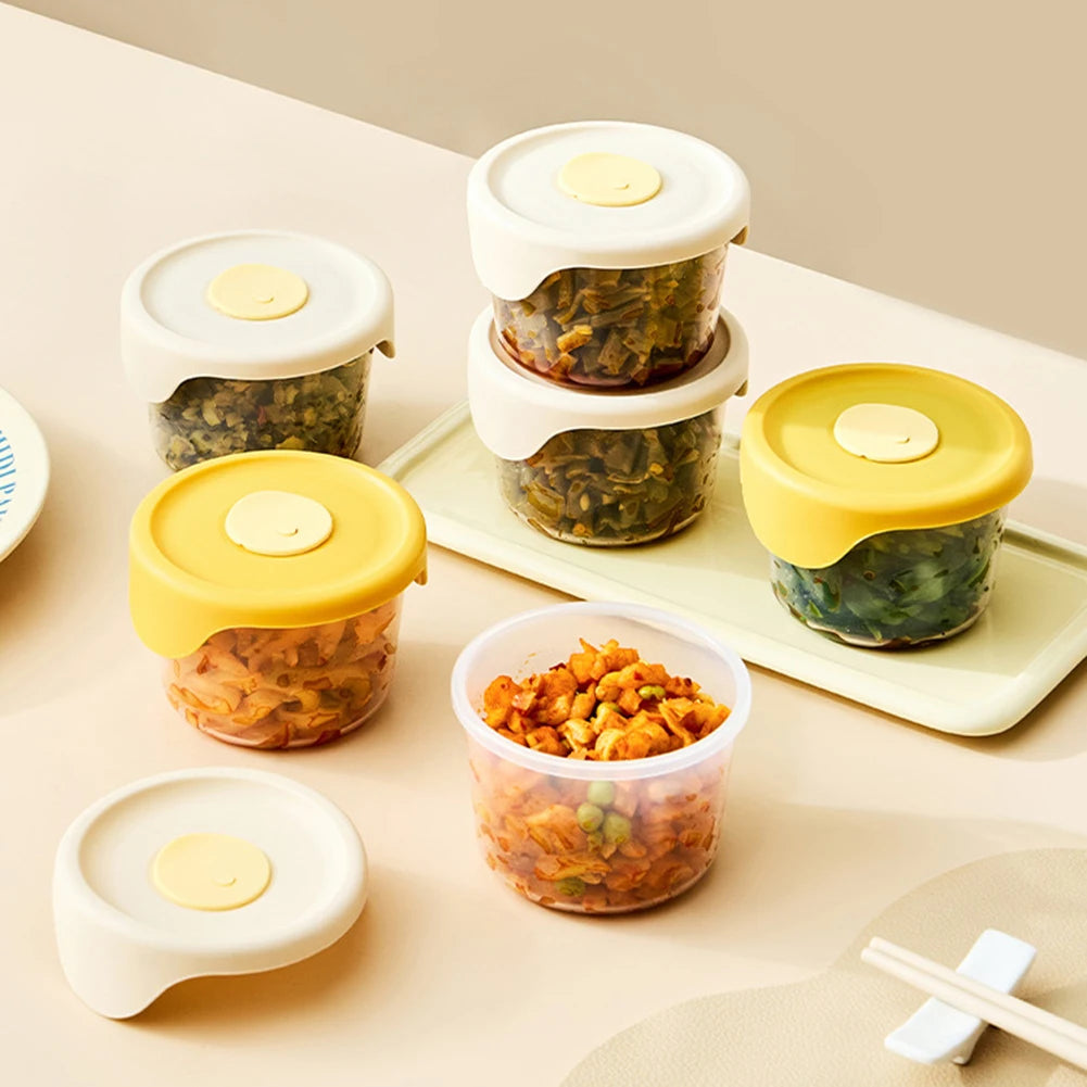 3-Pack Airtight Mini Food Storage Containers – Kimchi & Snacks