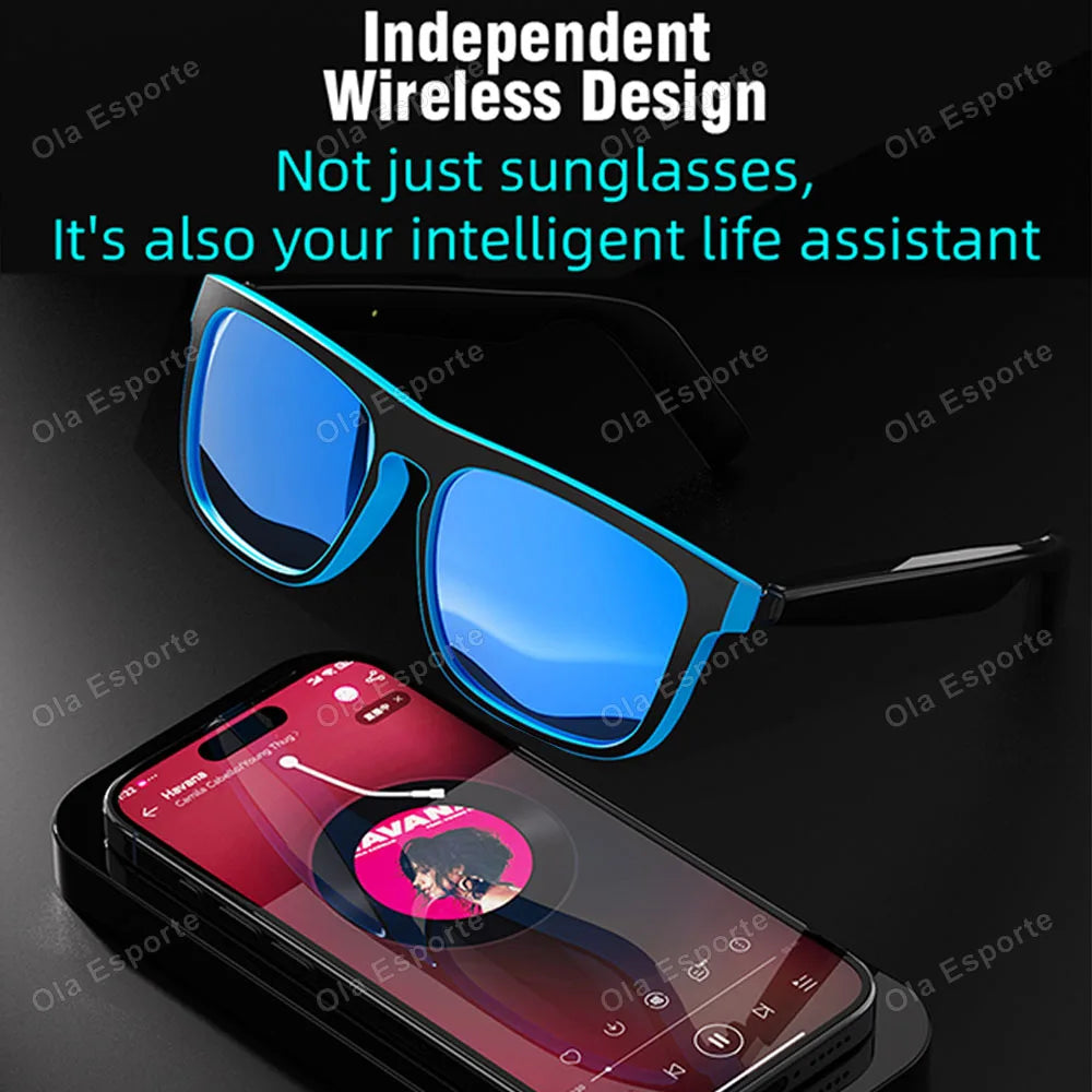 AI Smart Glasses – Bluetooth Touch Control Camera & Voice Assistant