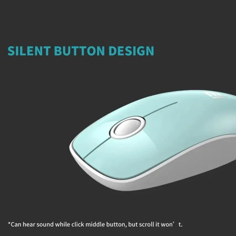 New Wireless Mouse silent mouse 2.4g portable Compatible with Multiple System Mice, Simple Design Mouse Computer & Accessories Peaceful Pleasures Health and Wellness