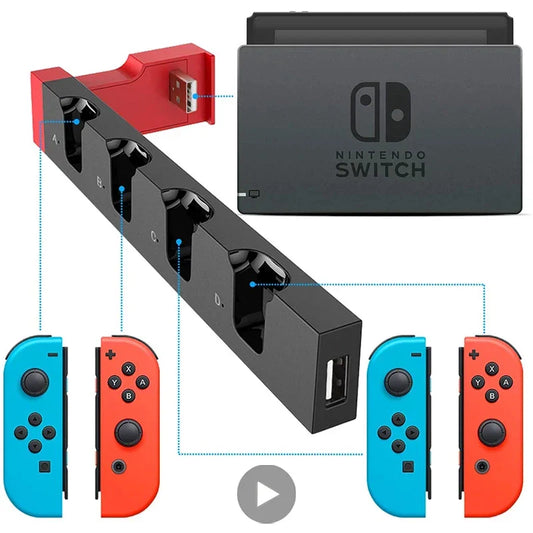 iPega Nintendo Switch JoyCon Charging Dock Station | 4–6 Port Controller Charging Dock Oasis Select