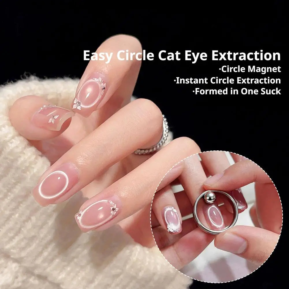 Cat Eye Nail Ring Magnet – Hollow Magnetic Gel Polish Tool