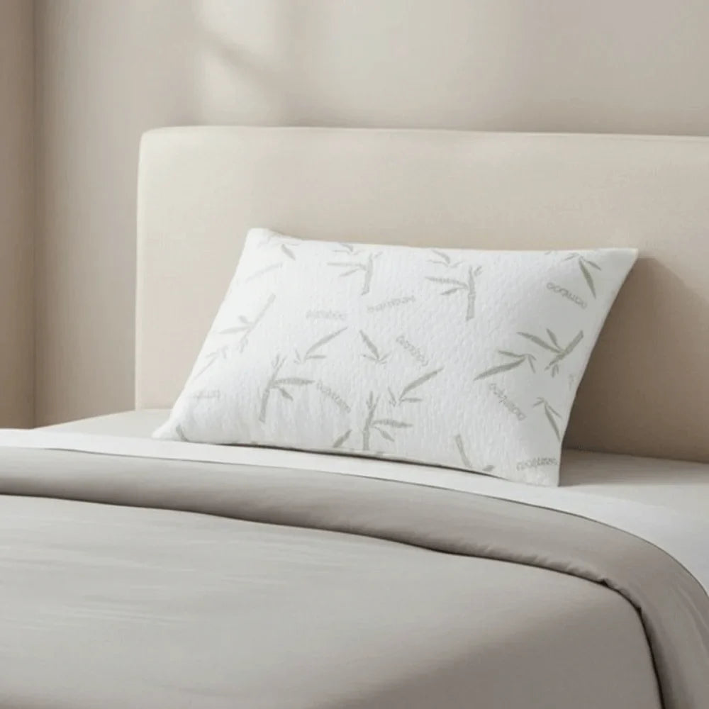 2-Pack Bamboo Fiber Pillowcases – Cooling, Waterproof & Zippered