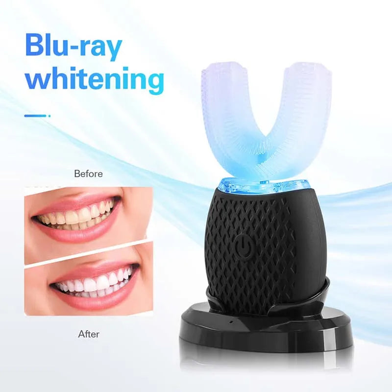 Household USB Rechargeable Led Soft U Shaped Smart Electric Toothbrush for Kids/Children/Adults/Family Peaceful Pleasures Health and Wellness