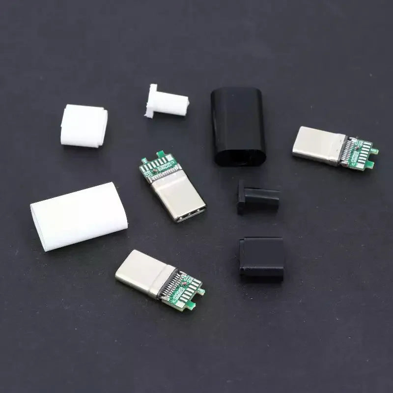 USB-C Male 24P PCB Solder Connector – Fast Charging, 16 Joints