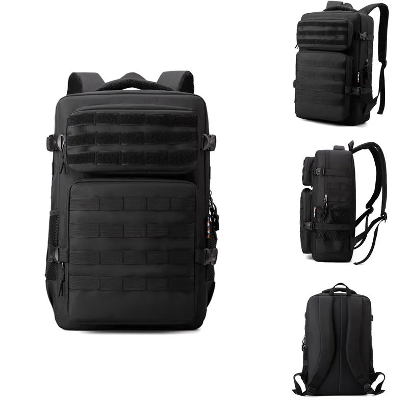 New camouflage outdoor backpack, multi-functional large-capacity hiking backpack, simple and casual travel backpack Peaceful Pleasures Health and Wellness