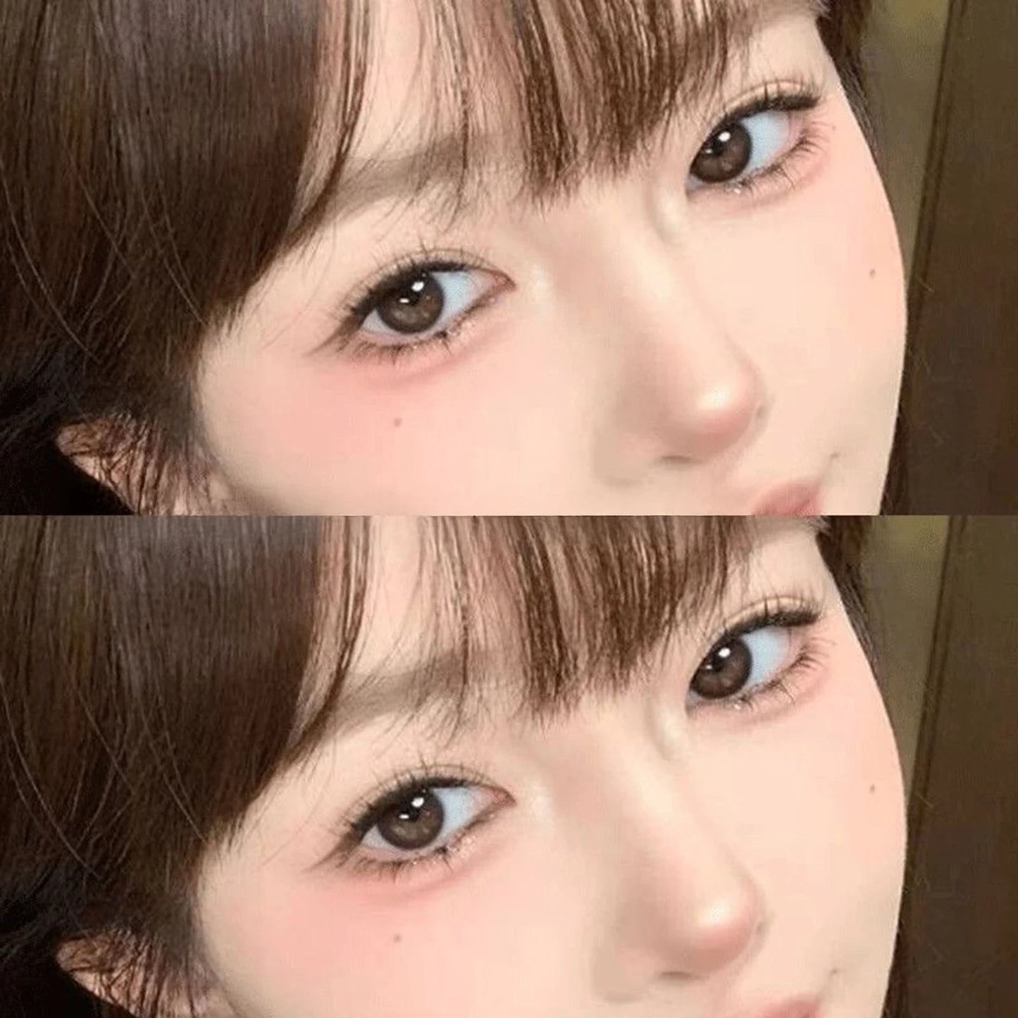 Wispy Cluster False Eyelashes – Natural French Mint Style